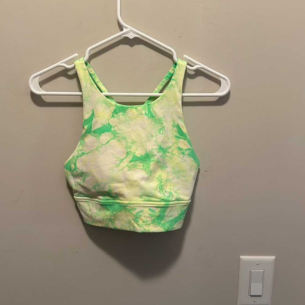 lululemon athletica Green and Yellow Sports Bra
